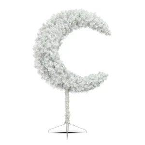 Ramadan Eid Crescent Moon Ornament Waterproof Hanging Decoration for Home Wedding Party Festival Scene DIY
