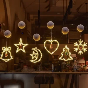 Ramadan Eid Curtain Light Sucker Lamp Fairy String Light Indoor Window Bedroom Festival Ornament Gift
