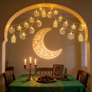Ramadan Festival LED Light Hanging Ornaments for Restaurants & Living Rooms
