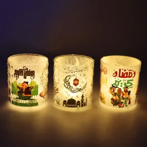 Ramadan LED Tealight Candles Mubarak Islamic Decoration Home Indoor Lighting Wall and Room Decor Middle East Festival