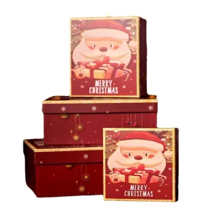 Ready-Made Christmas Gift Box Set Elegant Folder Paper Packaging for Holiday Gifts