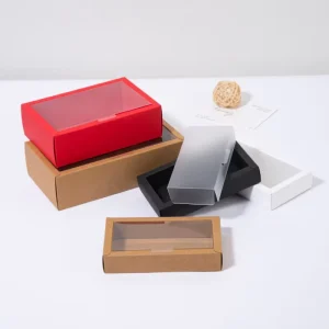 Ready Stock Kraft Paper Top And Bottom Gift Box Eco Friendly Christmas Holiday Packaging Box Custom Logo Supported