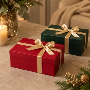 Ready Stock Luxury Foldable Gift Box With Ribbon Christmas Wedding Birthday Gift Holiday Gift Packaging Box