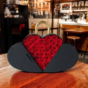 Real Rose Preserved Roses Heart Shaped Eternal Long Lasting Preserved Flowers Box for Valentine’s Day Mother’s Day