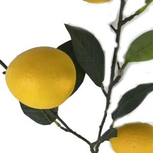 Realistic Artificial Lemon Pomegranate Branch Flowers UV Resistant Waterproof Eco Friendly Halloween Graduation Home Hotel Bar