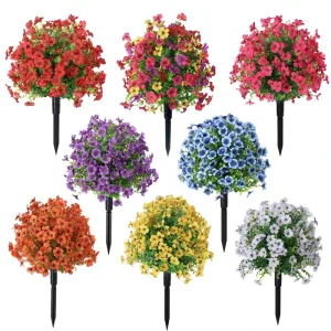 Realistic Artificial Violet Tree Indoor Hotel Garden Decor 60cm Customizable