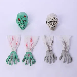 Realistic Halloween Ghost Festival Decoration Set Ground Skeleton Plastic Human Body Ornament Party Theme Event Supplies