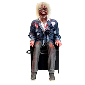 Realistic Halloween Horrible Character Animated Plastic Material Durable Indoor Use Haunted House Ghost Zombie Decoration
