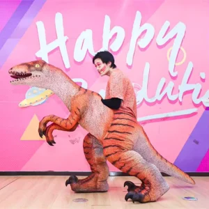 Realistic T rex Walking Dinosaur Costume with Lightweight Skin for Shopping Mall & Indoor Events Dinosaur Suit