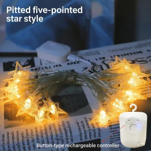 Rechargeable LED Christmas Decorative String Lights for Camping and Holiday Festivities 36V 5000 Hours