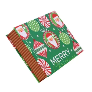 Rectangular Handmade Rigid Lid and Base Christmas Gift Packaging Box Recyclable Hard Paper Box With Custom Logo
