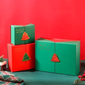 Recyclable Christmas Gift Packaging Folders Holiday Party Souvenir Luxury Surprise Paperboard Box