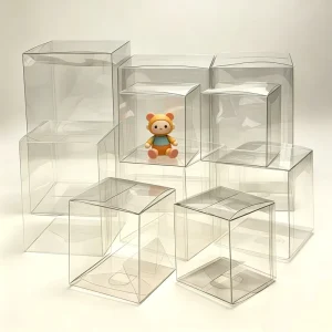 Recyclable Clear Square Plastic Gift Box for Jewelry Cosmetics Candy Wedding Favors Holiday Craft Retail Display Packing