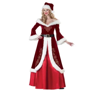 Red Adult Christmas Character Costume Cosplay Party Christmas Costume Clothes for Women