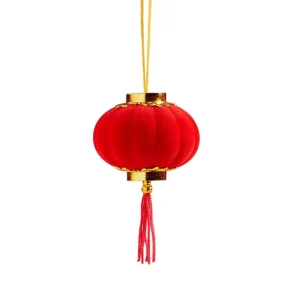Red Chinese Lanterns New Year Decorative Wedding Party Hang Mini Lucky Hanging Lantern for Chinese Spring Festival 3cm