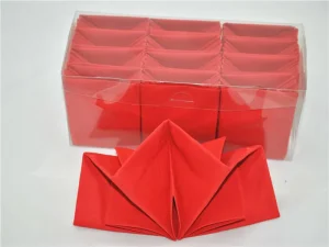 Red Paper Napkin Disposable Food Grade Party Catering Bulk Supply
