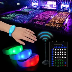 Remote Control Led Wristbands Radio Controlled Party Led Bracelet Party Wristband Led Light