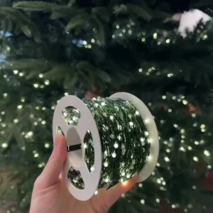 Remote-Controlled 100m Green Copper Wire LED Christmas Tree String Lights Starry Christmas Lights With Remote Control