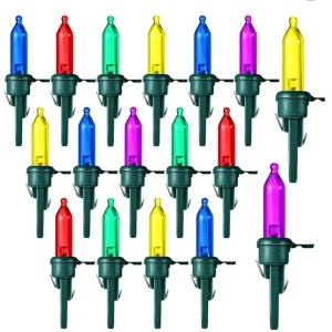 Replacement Mini LED Bulb with Base 3 Volt 0.06 Watt Christmas Tree Light Strings LED Bulb for Party Holidays