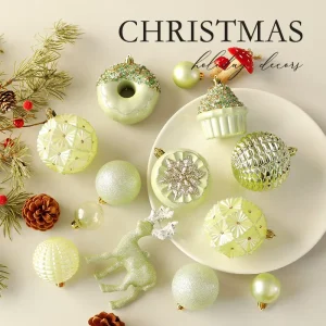 Resin Handmade Christmas Tree Hanging Ornament Set