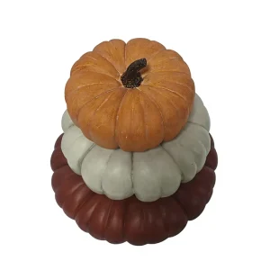 Resin Pumpkin shaped Halloween Ornament for Autumn Home Decor Living Rooms and Dining Tables