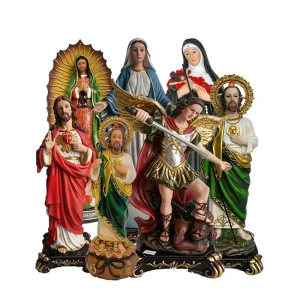 Resin Religious Nativity Scene Virgin Mary Statue Christmas Church Supplies Ornament Catholic Church Christmas Manger