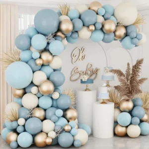 Retro Color Baby Shower Happy Birthday Party Supplies Balloon Set