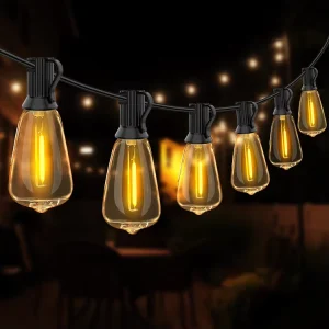 Retro LED Lights String Outdoor Waterproof Warm Lights Villa Courtyard Festival Street Atmosphere Decorative Lights