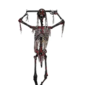 Reusable Animated Skull Halloween Ghost Decoration Rechargeable Battery Durable Latex Material Indoor Use CE Certified
