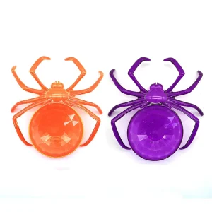 Reusable Eco-Friendly Halloween Plastic Spider Plate Candy Treat Sweet for Halloween Party