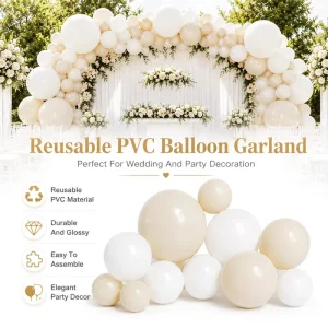 Reusable Eco Friendly PVC Balloons Thick Durable Camping Children Silk Screen Printed Fresh Minimalist Party Festival Event