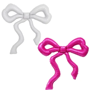 Ribbon Bow Foil Balloon Birthday Wedding Decoration Go Out Party Back to School Ceremony Other Festival Days