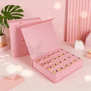 Rigid Drawer Box Luxury Sliding Box 24 Days Luxury Custom Christmas Calendrier De L’avent Packaging Gift Advent Calendar Box