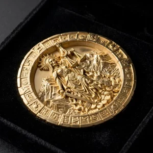 Romania National Souvenir Challenge Coin Jesus Religious Statue Pattern Diwali Festival Decorative Metal Challenge Coin