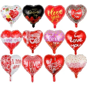 Romantic 18Inch Valentines Day Balloon for Party Decors Valentine Balloons Heart Love Amor Globos Corazon San Valentin Globo
