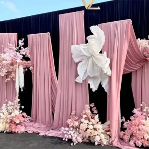 Romantic Wedding Decors Backdrop Draping Outdoor Wedding Backdrop & Ceiling Drapes for Party Event Decoration