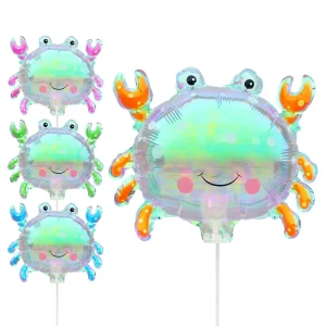 Rose Gold Iridescence Clip Crab Kid’s Toy Balloons Eco Friendly PVC Material New Year Birthday Party Decoration