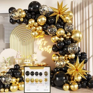 Round 6 Color Silk Screen Printed Sequined Latex Balloon for Wedding Birthday Graduation Promotion Decoration