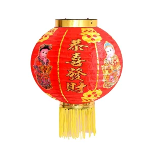 Round Shape Nylon Vietnamese Silk Lantern Chinese Lanterns for Decoration Party Decoration Christmas Lantern