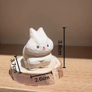 Rustic Wooden Decor Rabbit Crafts Desktop Ornaments Home Garden Decorations Gifts And Souvenirs Can Be Customized