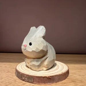 Rustic Wooden Decor Rabbit Crafts Desktop Ornaments Home Garden Decorations Gifts And Souvenirs Can Be Customized