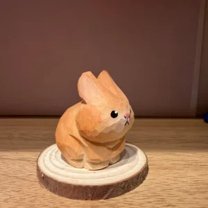 Rustic Wooden Decor Rabbit Crafts Desktop Ornaments Home Garden Decorations Gifts And Souvenirs Can Be Customized