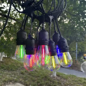 S14 Colorful Filament Hanging Model LED String Lights IP65 Waterproof Outdoor Indoor Decorative Lights