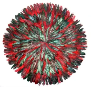 SC 20 Table Feather Placemats Decoration for Dining Room Kitchen Rooster Feather Placemate
