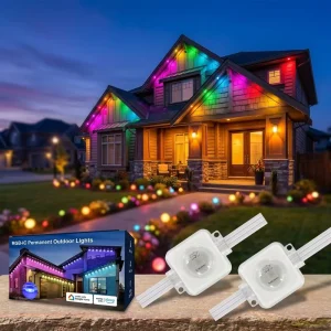 SHIJI 24V RGBW Pixel LED Light Outdoor Decoration PVC Body Point Lights Landscape 30mm Permanent Christmas LED Track Light