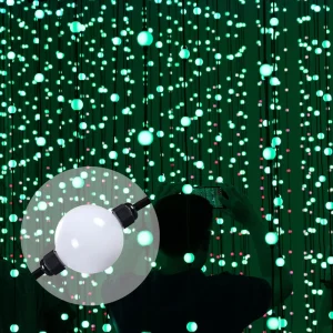 SHIJI Addressable Professional Custom RGB Pixel Light 360 Degree Decoration 50mm Full Color Waterproof 3d LED Pixel Ball Light