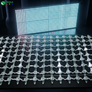 SMD APA102C LED Pixel Light DC5V 0.3W IP67 RGBW PVC Emitting 18mm Square White Screen Building Pixel Lights
