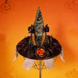 SOTE Halloween Witch Hat Halloween Party Character Halloween Decoration for Festival Costume Home Decor