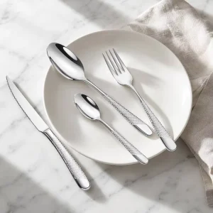 Sacred Flag Tableware Stainless Steel Light Luxury Vintage Wedding Flatware Set With Mirror Polish Dishwasher Safe Durable