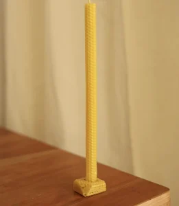 Safe Versatile Honey Colored Long Beeswax Candles for Diverse Home Decor and Ambient Lighting Safe Gift